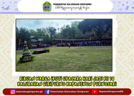 RIBUAN  WARGA GIRIPURWO IKUTI UPACARA PERINGATAN HARI JADI KE 78 KALURAHAN GIRIPURWO